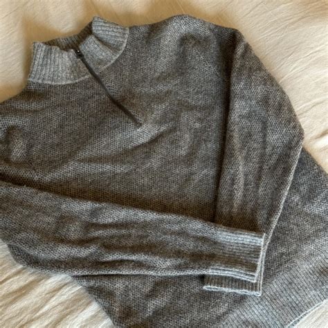 Super soft wool J crew quarter zip. #sweater... - Depop