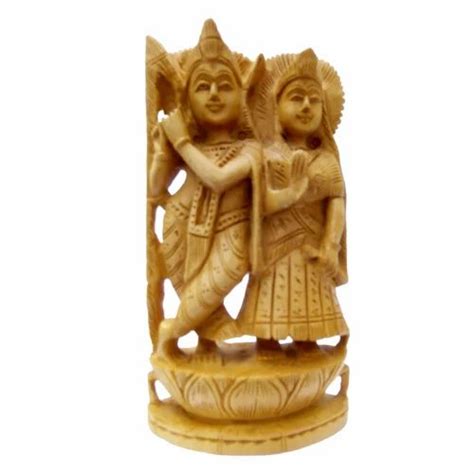 Radha Krishna Statue - Wooden Radha Krishna Statue Manufacturer from Jaipur