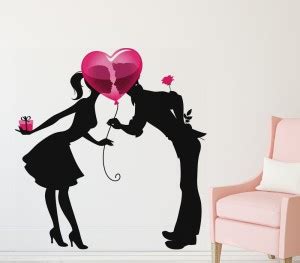 Tuffuk 70 cm Love Behind Heart | Wall Stickers | PVC Vinyl | Non ...