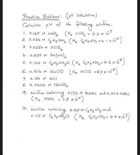 Image result for Ph Practice Problems
