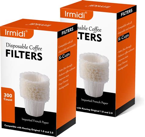 Amazon.com: Disposable Coffee Filters 600 Count K Cup Coffee Paper ...