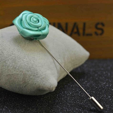 Blue Rose Shape Lapel Pin | BLINGG
