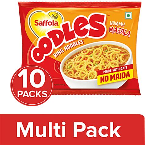 Buy Saffola Ring Noodles - Oodles, Yummy Masala Online at Best Price of ...