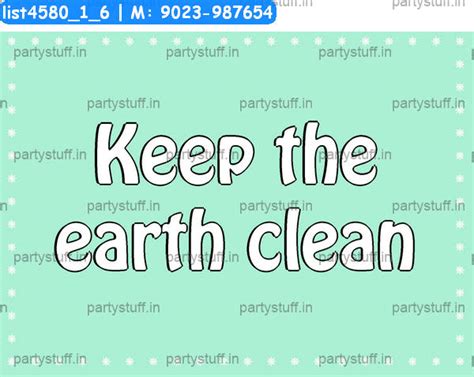 Earth Slogans in Environment theme - Designs - PartyStuff