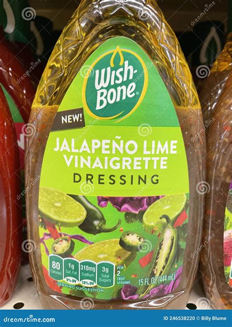 Retail Store Wishbone Salad Dressing Jalapeno Lime Editorial Image ...