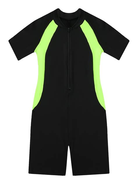 CHICTRY Girls One Piece Swimsuit Surfing Rashguard Short Sleeve ...