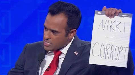 Vivek Ramaswamy calls Nikki Haley 'corrupt' during GOP debate