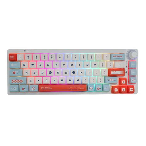 Buy 140 Key Gulf Racing Keycap KDA Profile Dye Subb Keycaps for ...