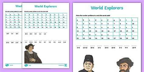 Crash Course Podcast World Explorers Differentiated Codebreaker Worksheet