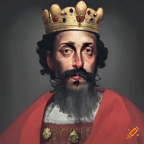 Portrait of a 12th century Italian king on Craiyon