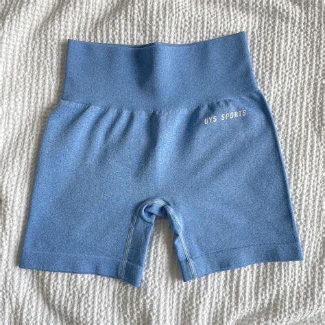 BLUE WORKOUT SHORTS super cute and comfy blue... - Depop