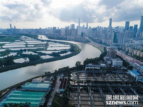 鹏城眼｜航拍深圳河 水质达30年来最佳 阳光之下波光粼粼美如画 _深圳新闻网