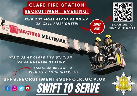 Clare Fire Station On-Call Firefighter Recruitment Evening, Clare Fire ...