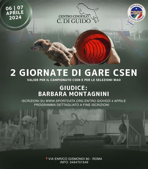 SET Online CSEN-Cinofilia: BH - AGILITY DOG - ROMA - C.C. CASTEL DI ...