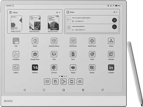 BOOX Tablet Note Max 13,3" Bloc de notas N/B 300 PPP 128 GB Android 13 ...