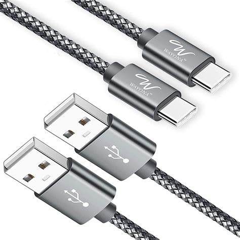 Wayona USB Type C 6FT 2Meter Charger Cable Fast Charging USB C Cable ...