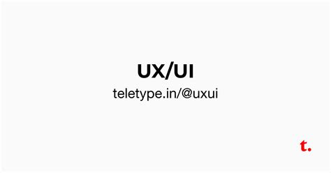 UX/UI — Teletype