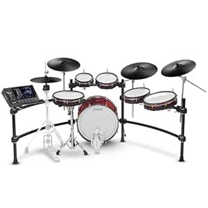 Alesis Strata Prime Electric Drum Set with Touch Screen, Triple Zone ...