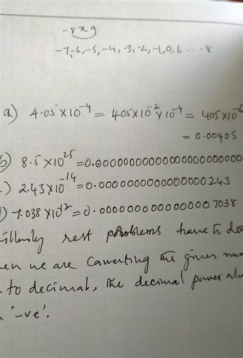 express the following numbers in decimal form :all parts step by step ...