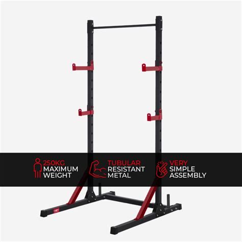Squat Rack Regolabile Con Barra Di Trazione - Per Squat, Pull Up, Dip - Carico 250kg