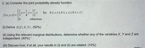 Image result for Joint Probability Density Function Examples
