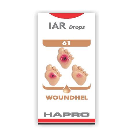 Hapro IAR (Insta Action Range Drops) Drop No – 61 Woundhel (30ml ...