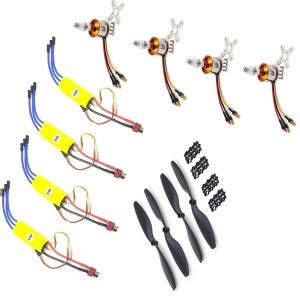 INVENTO 4pcs 40A ESC + 4pcs 1200KV BLDC Brushless Motor + 2pair 10inch ...