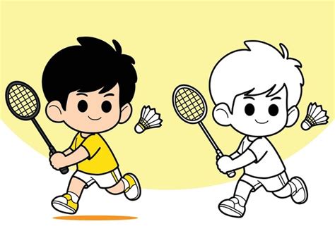 Humorous Badminton Cartoon 的图像结果