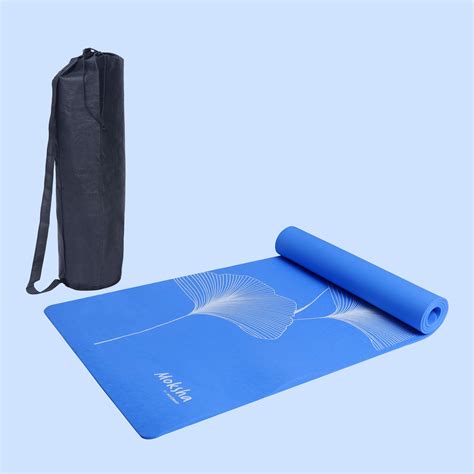 Moksha Printed Yoga Mat For Women & Men With Cover Bag And Cotton Bag ...