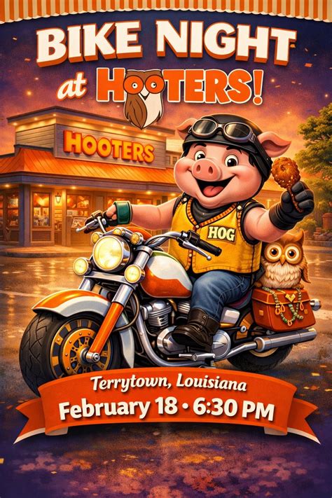 NOLA HOG Bike Night @ Hooters, Hooters, Terrytown, 18 February 2026 ...