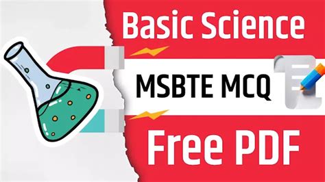 311305 Basic Science (Physics & Chemistry) PDF Notes MCQ for MSBTE Exam ...