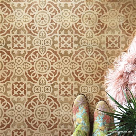 Tile Painting Stencils - Tile Stencil - Floor Tiles - DIY Tiled ...