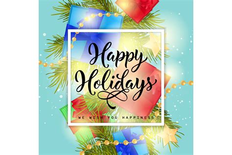 Happy Holidays, Happiness Wishing Letter Graphic by pch.vector ...