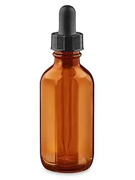 Glass Dropper Bottles - 2 oz S-20038 - ULINE
