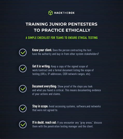 Ethics of ethical hacking: A pentesting team’s guide (& checklist)