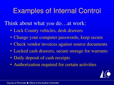 Image result for Internal Control Examples