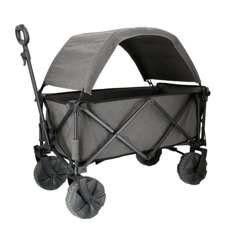 Carrello Spiaggia TIMBER RIDGE Pieghevole - Ruote Grandi, 100 Kg Di Carico, Per Campeggio E Escursioni - Foto 3