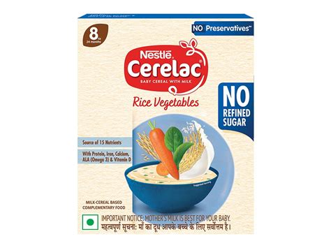 CERELAC Rice Vegetables, 8-24 Months, No Refined Sugar | FamilyNes