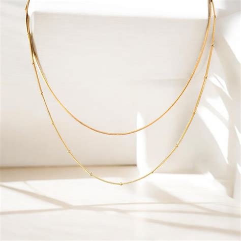 Double layer Gold chain – Diani World