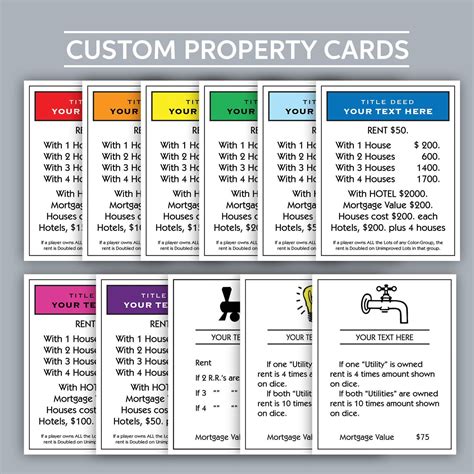 Custom monopoly property card – Artofit