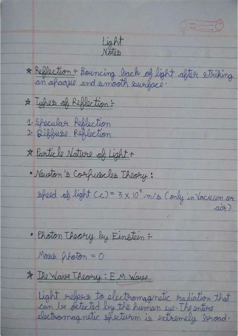 Physics Class 10 Light Notes 的图像结果