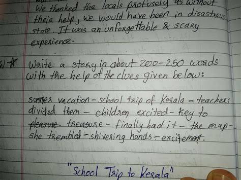 Help me with the story plz and plz strictly give me in 200-250 words ...