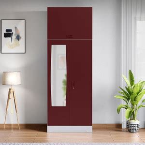 Godrej Interio Slimline 2 Door With Mirror Metal Almirah Price in India ...