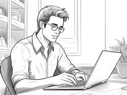 Laptop Coloring Page 的图像结果