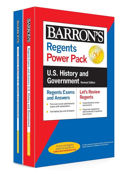 Amazon.com: Regents U.S. History and Government Power Pack Revised Edition (Barron's Regents NY ...
