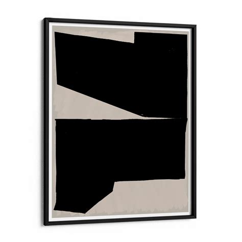 Black And White Modern Wall Art Poster, Future Geometric Abstract Art ...