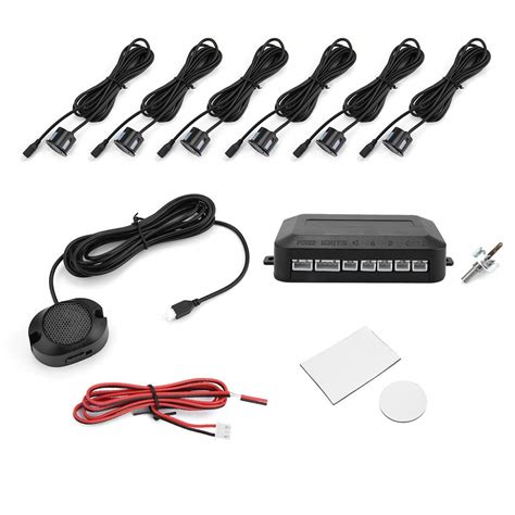 Buy KIMISS Car Parking Sensor Kit, 12V DC Car Parking Reversing Radar ...