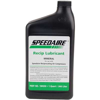 912334-2 Compressor Oil: 1 qt, Bottle, 97 Viscosity Index, 257°C Flash ...