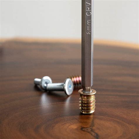 Threaded Inserts for Table Legs Wood 的图像结果