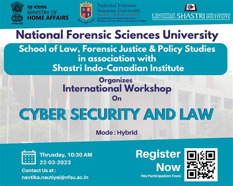 International Workshop on Cyber Security And Law 2023 | National ...